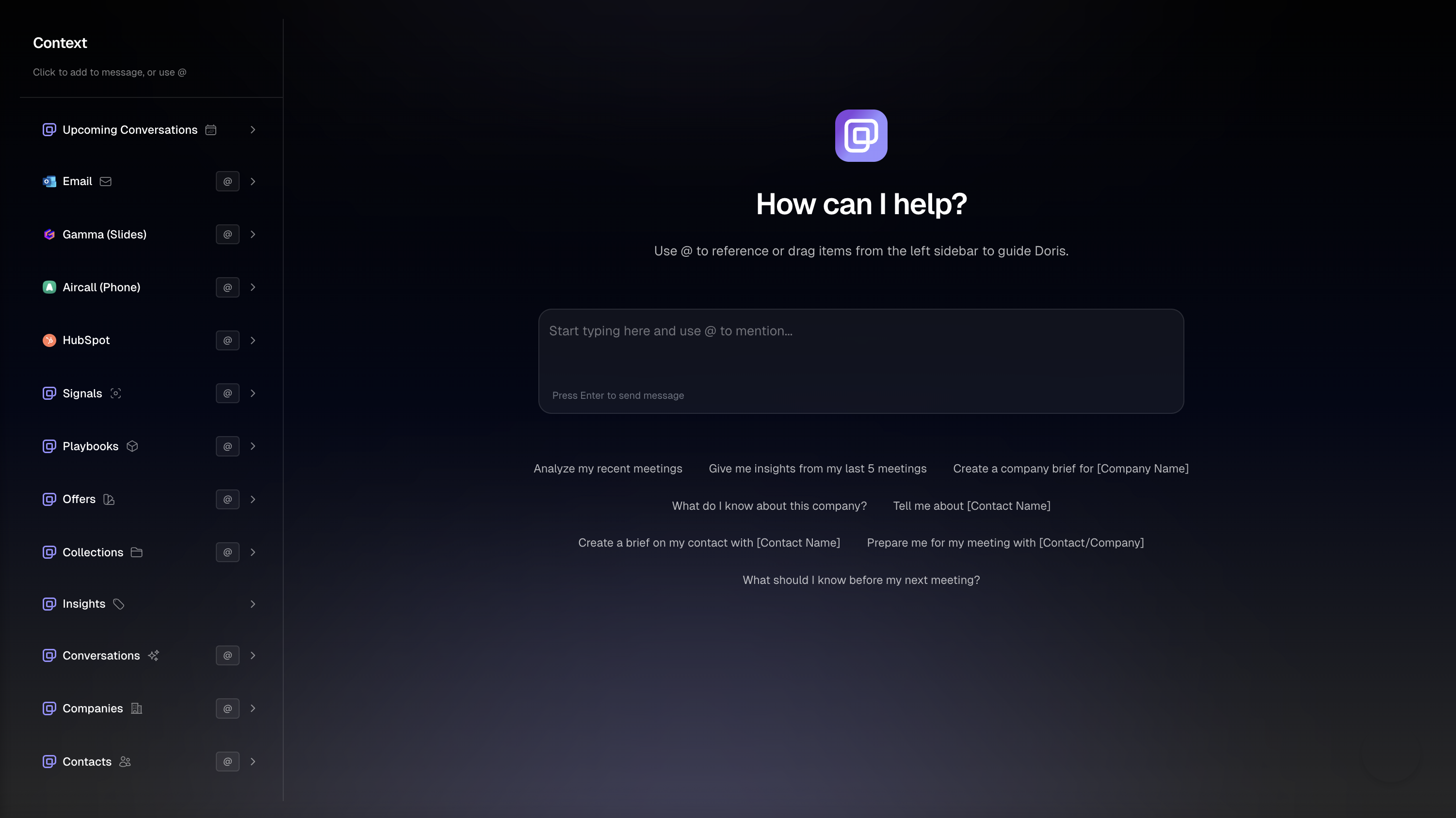 Doris Chat Interface